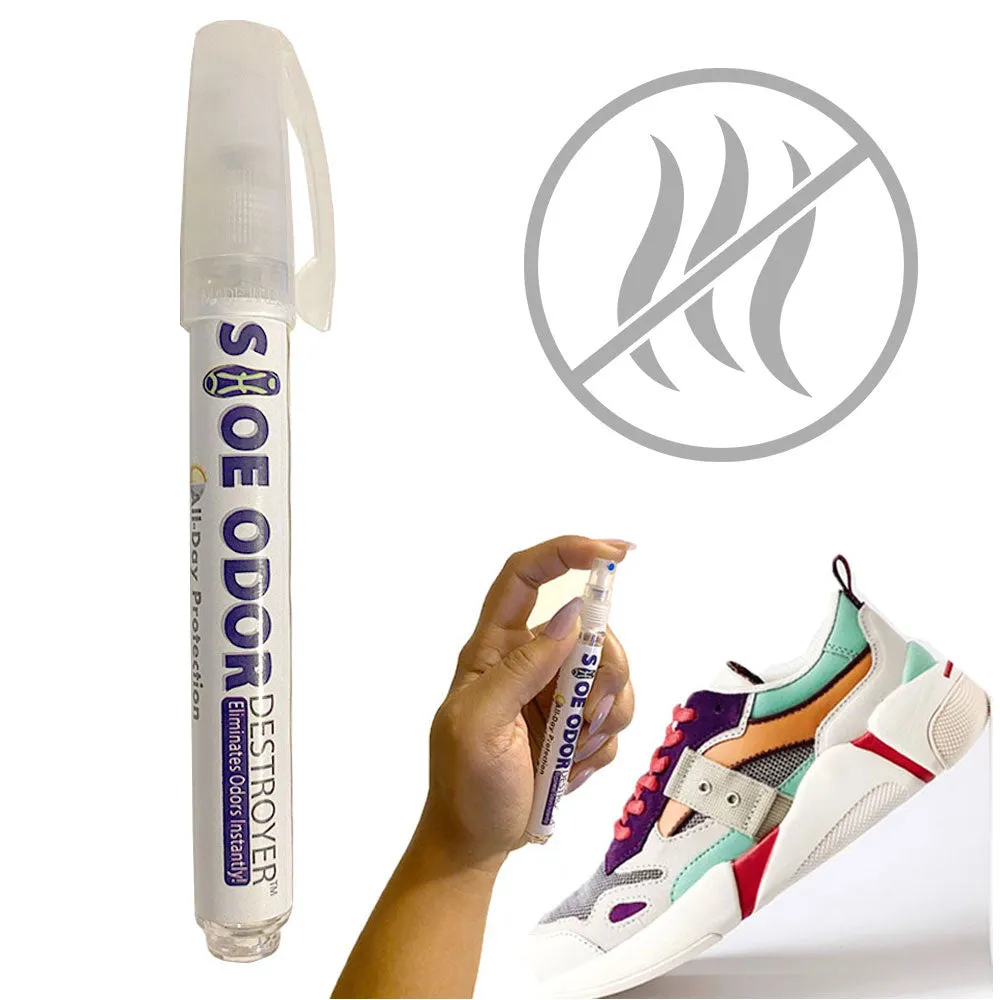 1 Shoe Odor Destroyer Spray Pens Deodorizing Eliminator Aroma Neutralizer 0.4oz