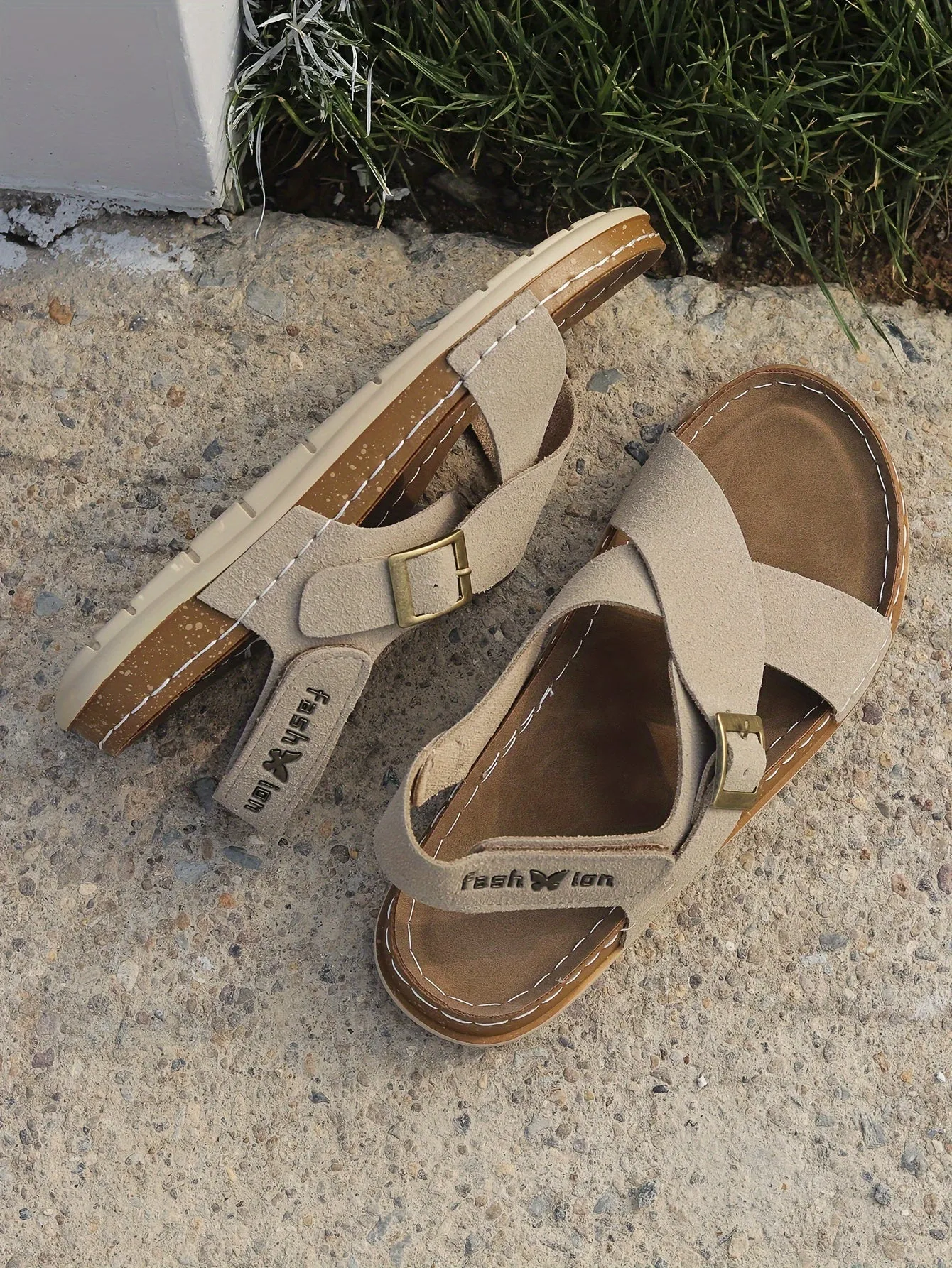 Ankle Strap Flat Sandals  Casual Open Toe Summer Footwear