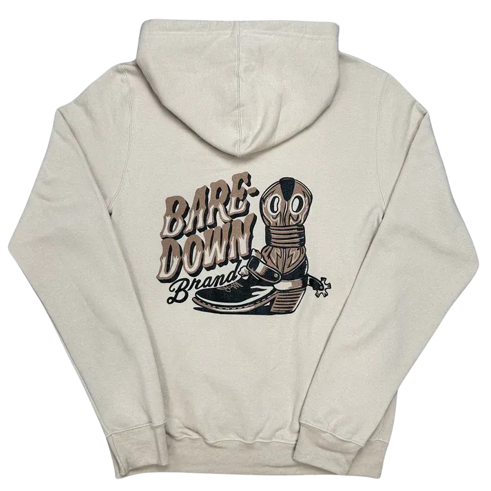 Baredown Brand Strapped-Tan Hoodie