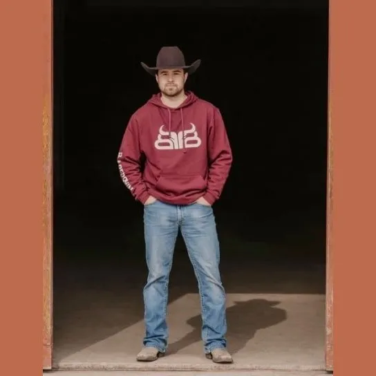 Baredown Brand Unisex Hoodie Maroon