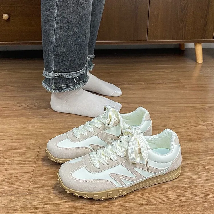 Contrast Round Toe Lace Up Athletic