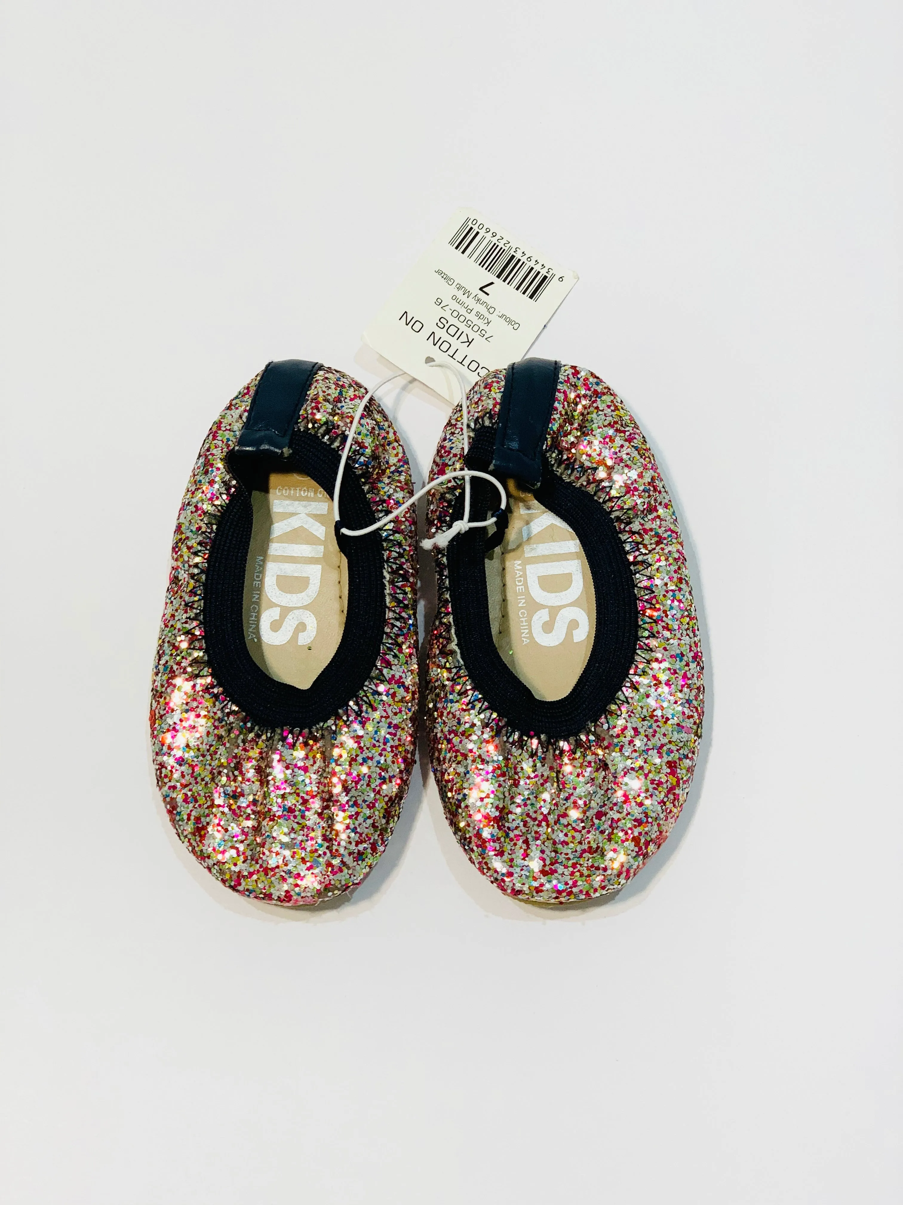 Glitter ballet flats brand new - Size 7