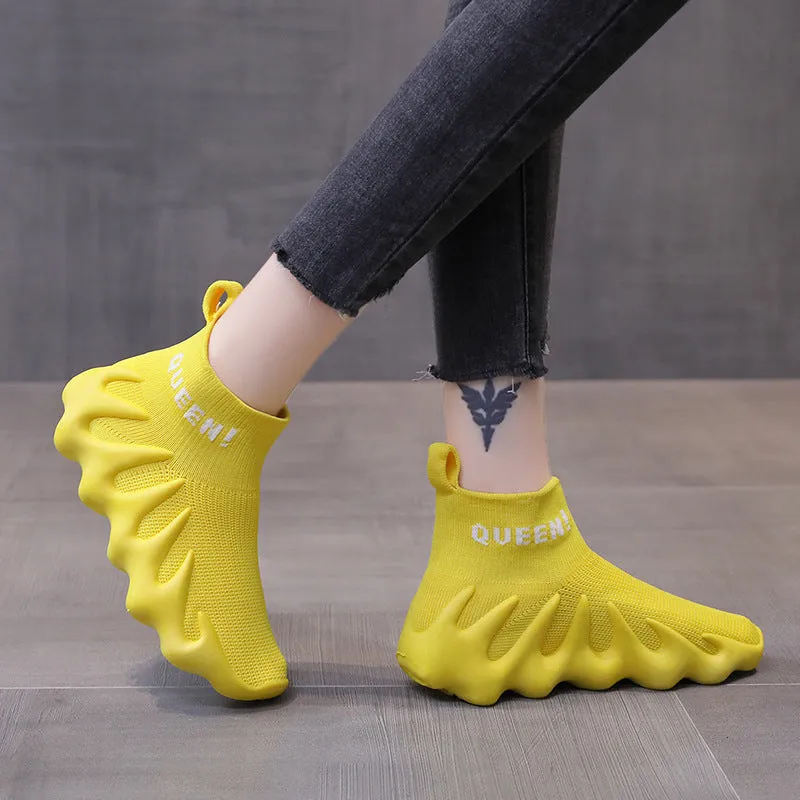 New Design Knitted Running Sneakers