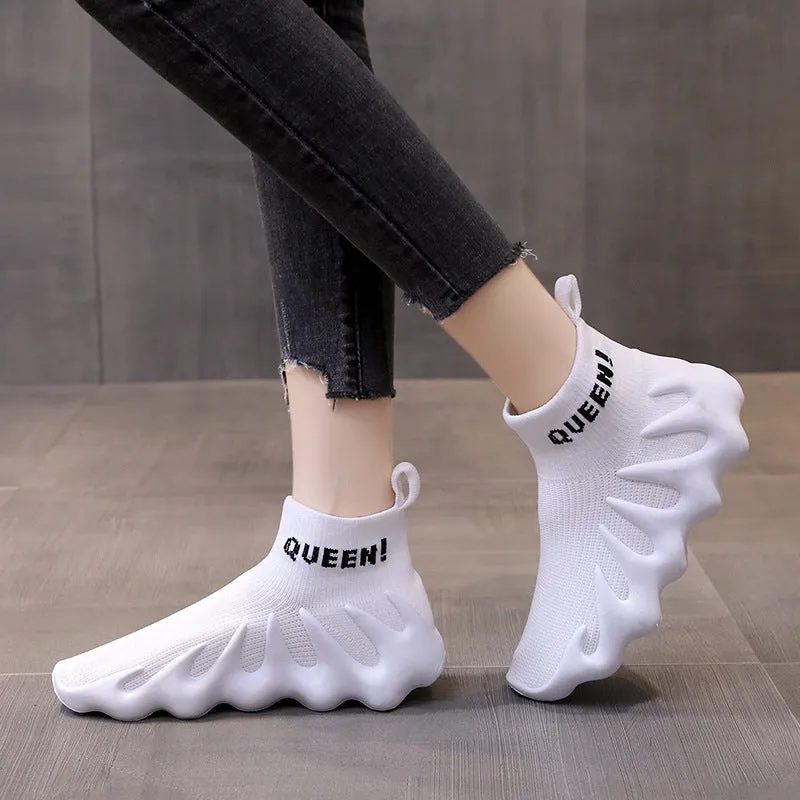New Design Knitted Running Sneakers