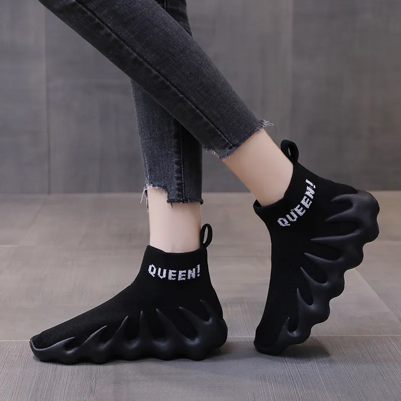 New Design Knitted Running Sneakers
