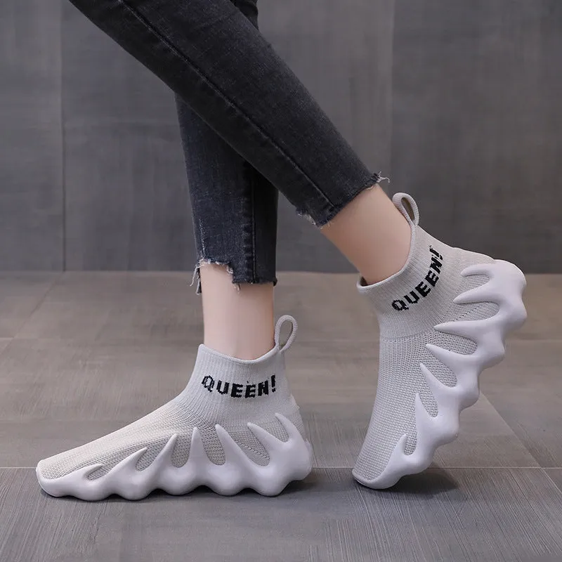 New Design Knitted Running Sneakers