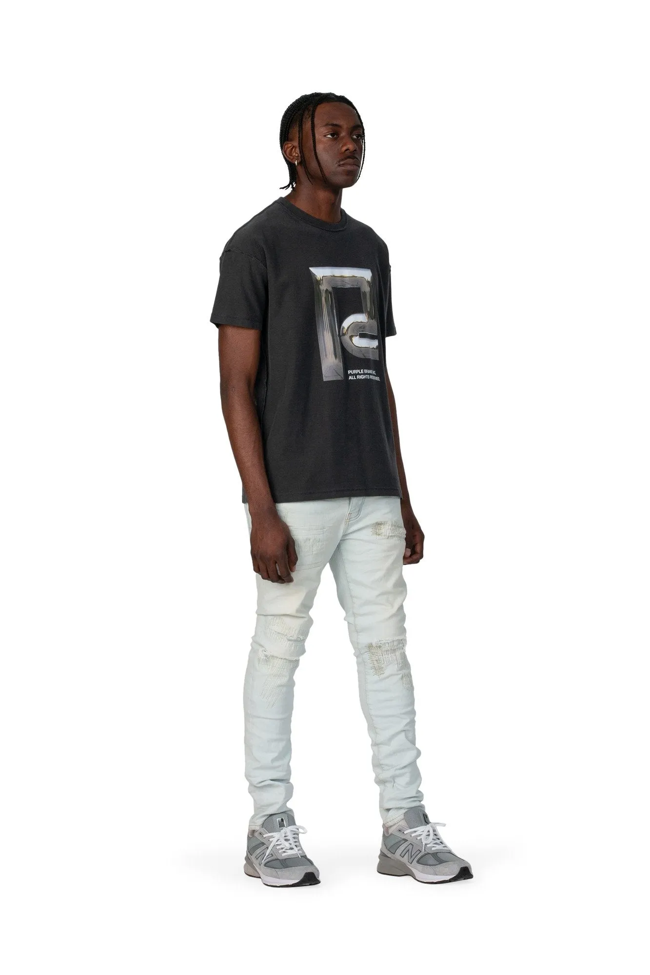 PURPLE BRAND DISTRESS DENIM Mens Apparel