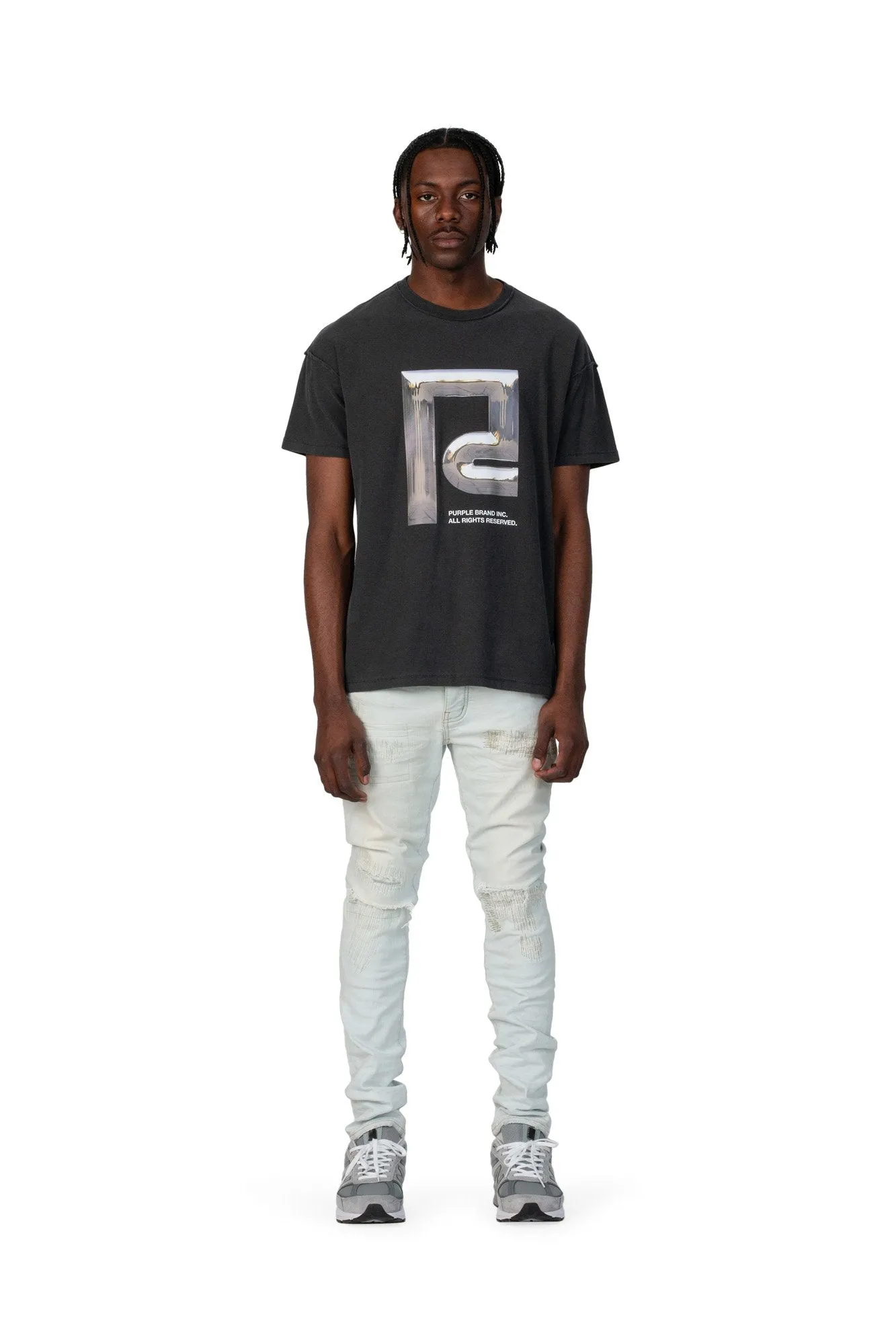 PURPLE BRAND DISTRESS DENIM Mens Apparel